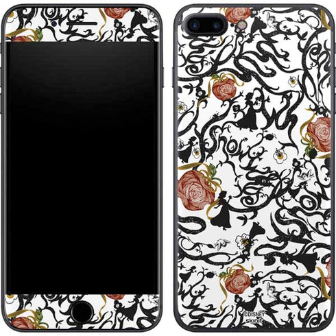 Disney Snow White Roses and Character Silhouette iPhone 8 Plus Skin